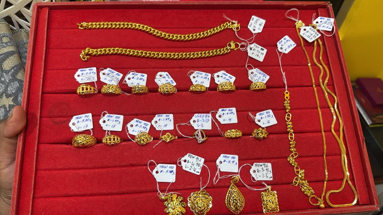 Barang kemas dan gold bar preloved Hulul Gold